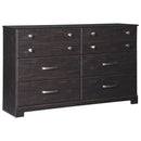 Reylow - Dark Brown - Six Drawer Dresser-Washburn's Home Furnishings