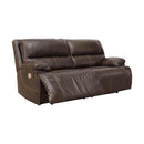 Ricmen - Walnut - 2 Seat PWR REC Sofa ADJ HDREST-Washburn's Home Furnishings