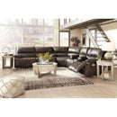 Ricmen - Walnut - 2 Seat PWR REC Sofa ADJ HDREST-Washburn's Home Furnishings