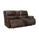 Ricmen - Walnut - PWR REC Loveseat/ADJ Headrest-Washburn's Home Furnishings