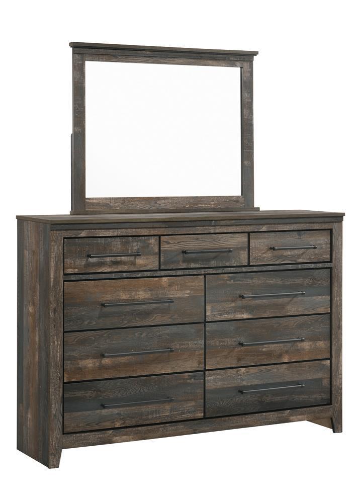 Ridgedale - 9-drawer Dresser - Weathered Dark Brown-Washburn's Home Furnishings