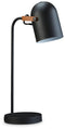 Ridgewick - Black/brown - Metal Desk Lamp (1/cn)-Washburn's Home Furnishings