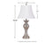 Rishona - Brushed Silver Finish - Metal Table Lamp (2/cn)-Washburn's Home Furnishings