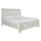 Robbinsdale - Antique White - California King Sleigh Bed With 2 Storage Drawers-Washburn's Home Furnishings