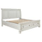 Robbinsdale - Antique White - California King Sleigh Bed With 2 Storage Drawers-Washburn's Home Furnishings