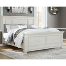 Robbinsdale - Antique White - Queen Panel Bed-Washburn's Home Furnishings