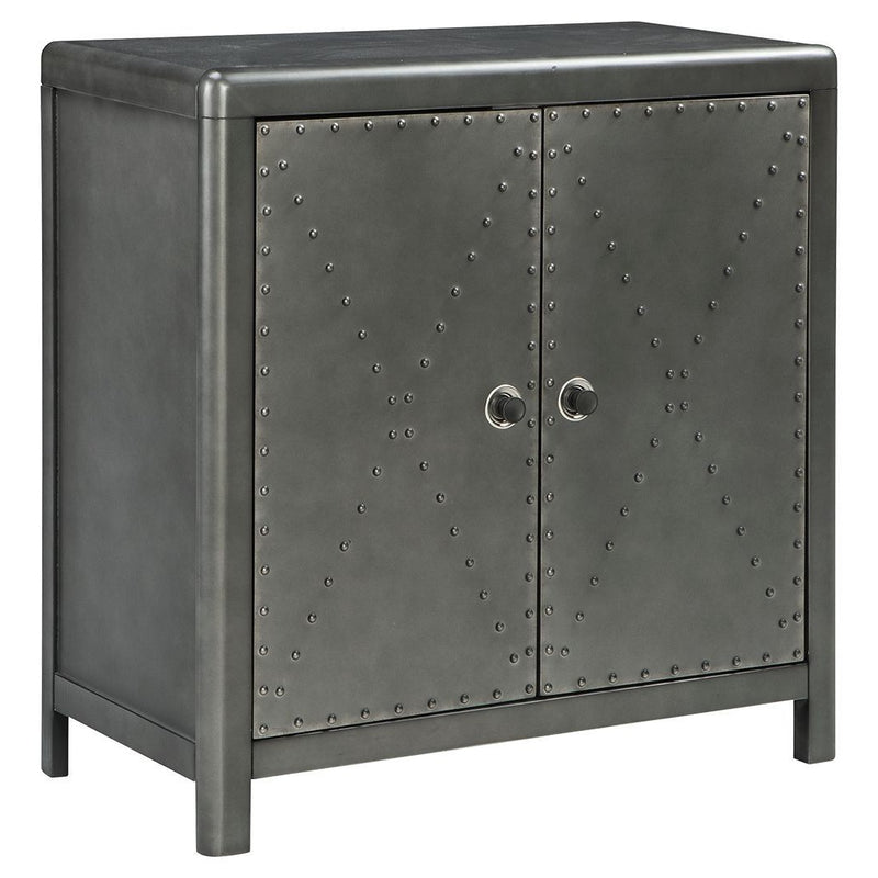 Rock - Gunmetal Finish - Accent Cabinet-Washburn's Home Furnishings