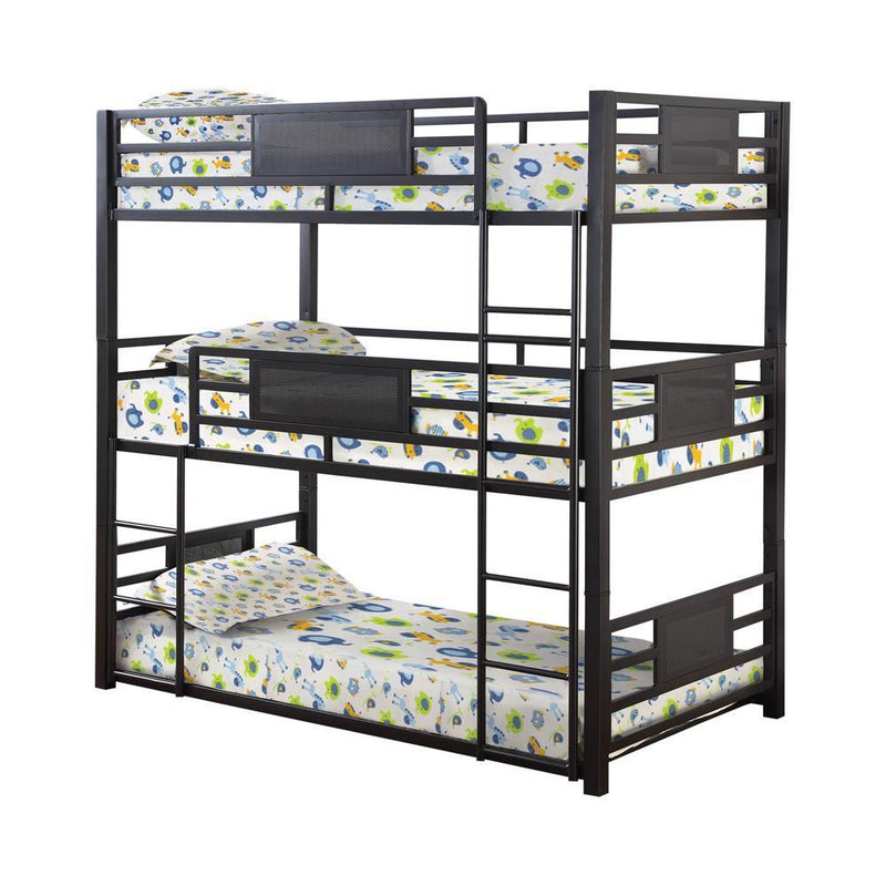 Rogen - Triple Bunk Bed - Full Over Full Over Full Triple Bunk Bed-Washburn's Home Furnishings