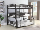 Rogen - Triple Bunk Bed - Full Over Twin Long Over Queen Triple Bunk Bed-Washburn's Home Furnishings