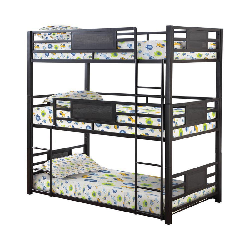 Rogen - Triple Bunk Bed - Twin Over Twin Over Twin Triple Bunk Bed-Washburn's Home Furnishings