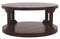 Rogness - Rustic Brown - Round Cocktail Table-Washburn's Home Furnishings