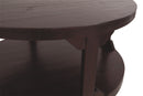 Rogness - Rustic Brown - Round Cocktail Table-Washburn's Home Furnishings