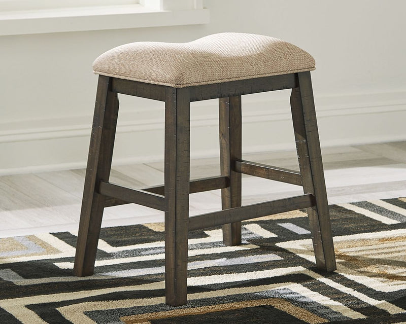 Rokane - Light Brown - Counter Height Bar Stool (set Of 2)-Washburn's Home Furnishings