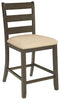 Rokane - Light Brown - Upholstered Barstool (2/cn)-Washburn's Home Furnishings