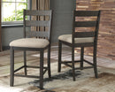 Rokane - Light Brown - Upholstered Barstool (2/cn)-Washburn's Home Furnishings