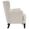 Romansque - Beige - Accent Chair - Gunmetal Finish-Washburn's Home Furnishings