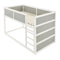 Romanton - Gray/white - Twin Loft Bed-Washburn's Home Furnishings