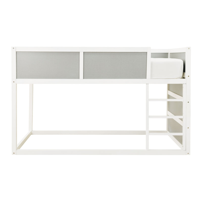 Romanton - Gray/white - Twin Loft Bed-Washburn's Home Furnishings