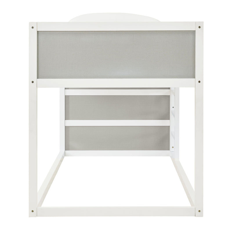 Romanton - Gray/white - Twin Loft Bed-Washburn's Home Furnishings