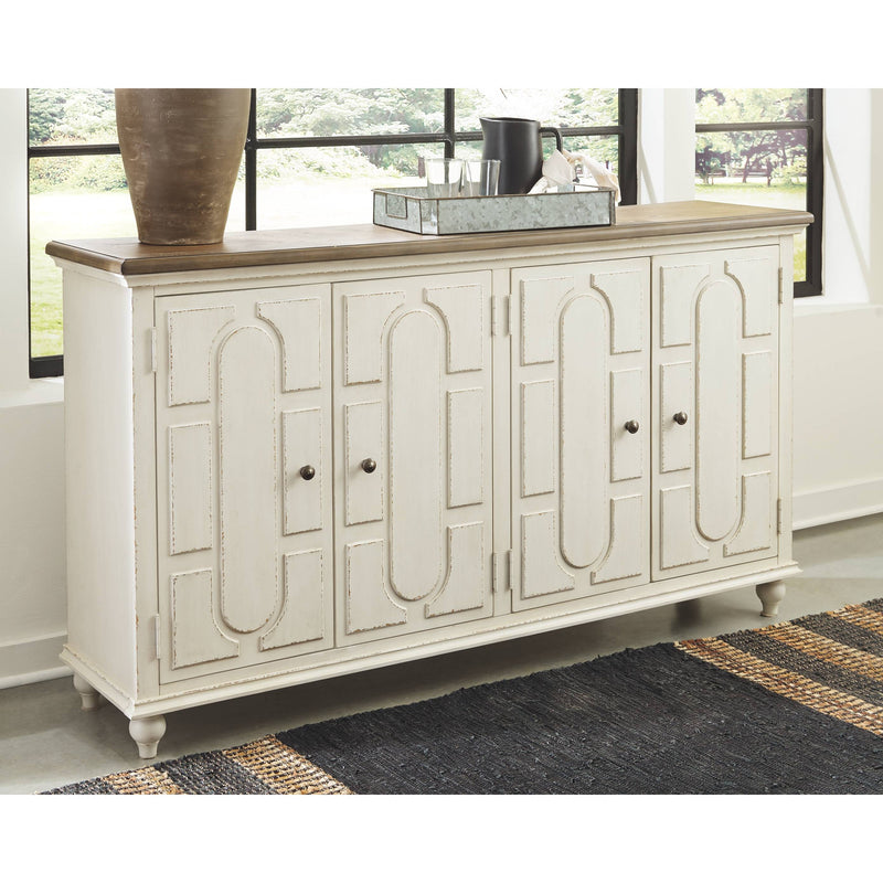 Roranville - Antique White - Accent Cabinet-Washburn's Home Furnishings