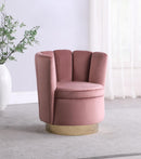 Rose - Pink - Swivel Chair-Washburn's Home Furnishings