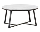 Round Coffee Table - White-Washburn's Home Furnishings