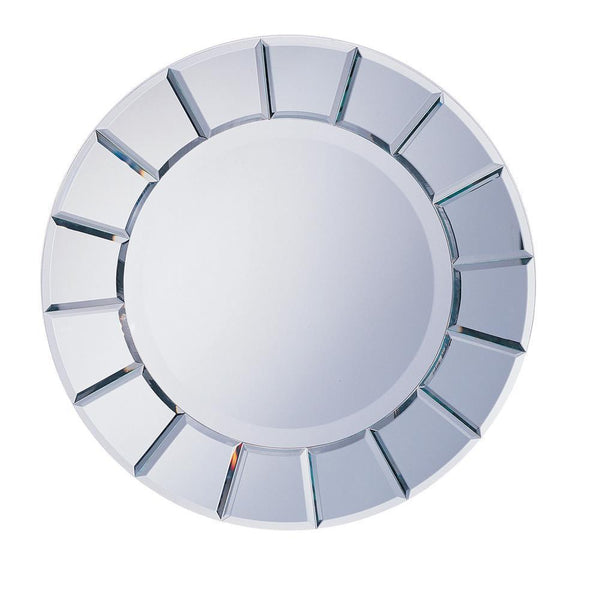 Round Sun-shaped Mirror - Pearl Silver-Washburn's Home Furnishings