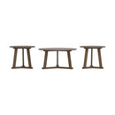 Round Table Set - Light Brown-Washburn's Home Furnishings