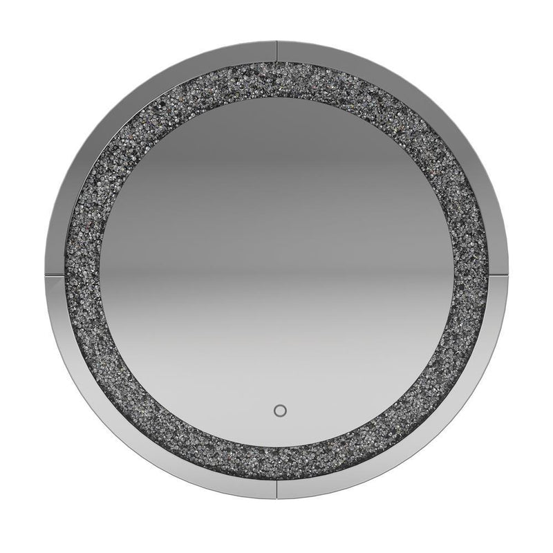 Round Wall Mirror - Gray-Washburn's Home Furnishings