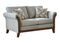 Roxanne - Stationary Loveseat - Pearl Silver-Washburn's Home Furnishings