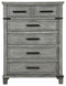 Russelyn - Gray - Five Drawer Chest-Washburn's Home Furnishings