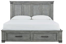 Russelyn - Gray - King Storage Bed-Washburn's Home Furnishings