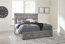 Russelyn - Gray - King Storage Bed-Washburn's Home Furnishings