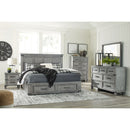 Russelyn - Gray - Queen Storage Bed-Washburn's Home Furnishings