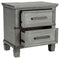 Russelyn - Gray - Two Drawer Night Stand-Washburn's Home Furnishings