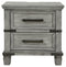 Russelyn - Gray - Two Drawer Night Stand-Washburn's Home Furnishings