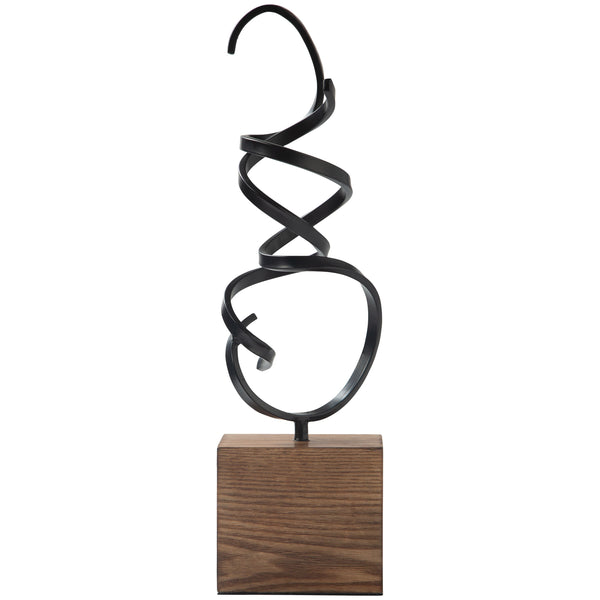 Ruthland - Black/brown - Sculpture-Washburn's Home Furnishings