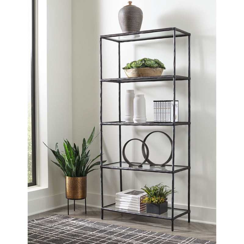 Ryandale - Antique Black - Bookcase-Washburn's Home Furnishings