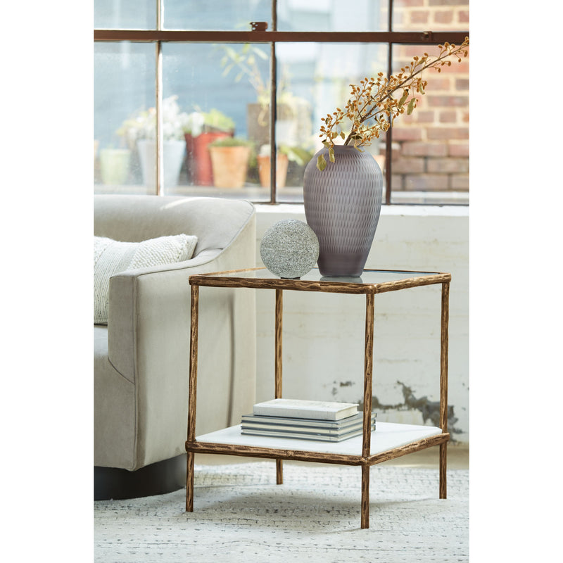 Ryandale - Antique Brass Finish - Accent Table-Washburn's Home Furnishings