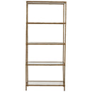 Ryandale - Antique Brass Finish - Bookcase-Washburn's Home Furnishings