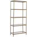 Ryandale - Antique Brass Finish - Bookcase-Washburn's Home Furnishings