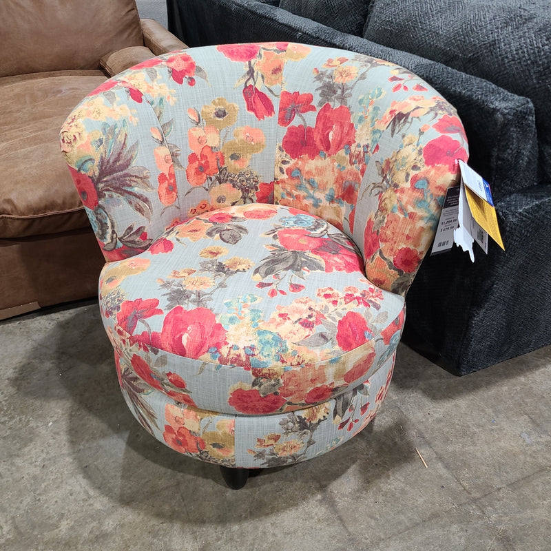 SWIVEL CHAIR IN FOG-Washburn's Home Furnishings