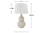 Saffi - Cream - Ceramic Table Lamp (1/cn)-Washburn's Home Furnishings