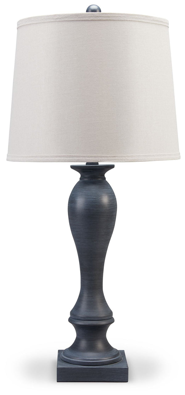 Samland - Gray Blue - Metal Table Lamp (2/cn)-Washburn's Home Furnishings