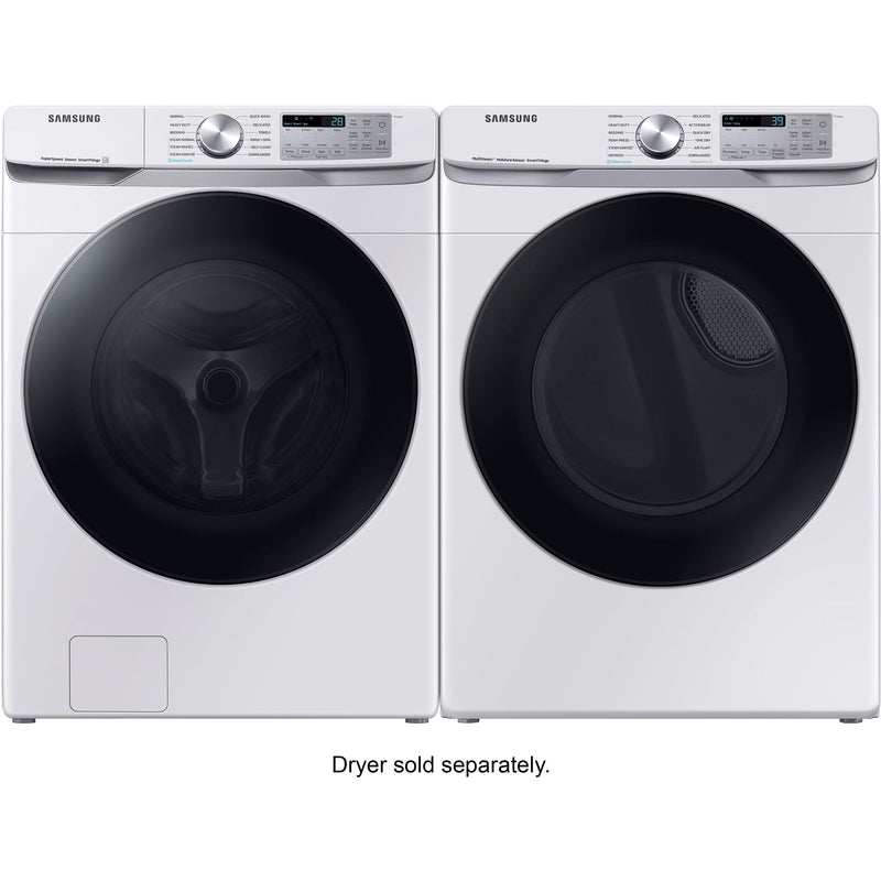 Samsung 4.5 cu. ft. Large Capacity Smart Front Load Washer with Super Speed Wash - White-Washburn's Home Furnishings