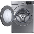 Samsung 4.5 cu. ft. Large Capacity Smart Front Load Washer with Super Speed Wash in Platinum-Washburn's Home Furnishings