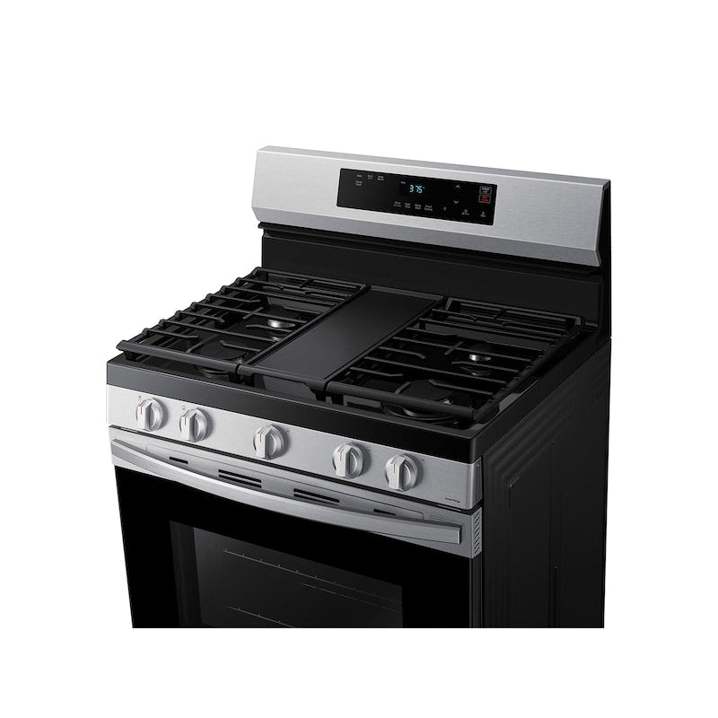 Samsung 6.0 cu ft Smart Freestanding Gas Range w/Integrated Griddle-Washburn's Home Furnishings