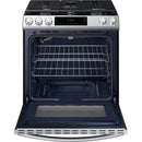 Samsung 6.0 cu. ft. Smart Slide-in Gas Range in Stainless Steel-Washburn's Home Furnishings