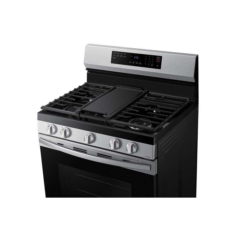 Samsung Smart Freestanding Gas Range in Stainless Steel with Air Fry-Washburn's Home Furnishings