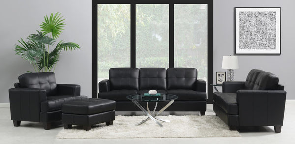 Samuel - Loveseat - Black-Washburn's Home Furnishings